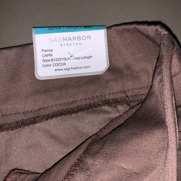 Sag Harbor crop slacks. Color Cocoa size 16P. - Picture 4 of 5